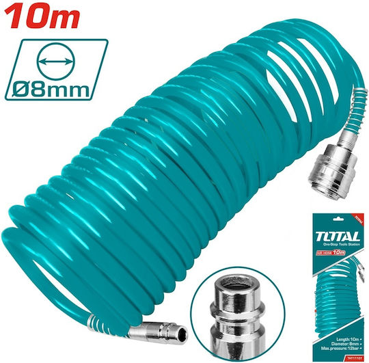 Total Spiral Air Hose 10m Φ6x8mm THT11101