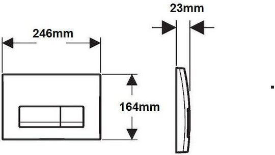 Geberit Delta 50 Flush Plate Dual Flush