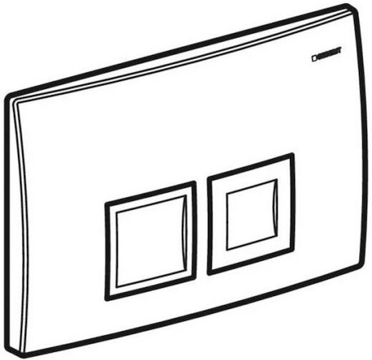 Geberit Delta35 Flush Plate Dual Flush