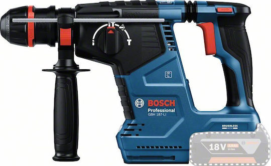 Bosch GBH 187-LI Impact Demolition Hammer Battery Brushless 18V Solo with Chuck SDS Plus / HEX 0611923120