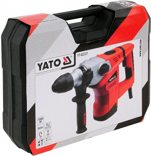 Yato Sds Plus Κρουστικό Σκαπτικό Πιστολέτο Ρεύματος 1500W με Υποδοχή SDS Plus YT-82127