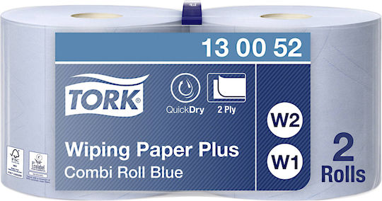 Tork Wiping Paper Plus Хартиена кърпа 2 Ролки 130052