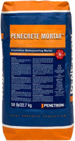 Penetron Hellas Penecrete Mortar Τσιμεντοειδές Στεγανωτικό 22.68kg Γκρι