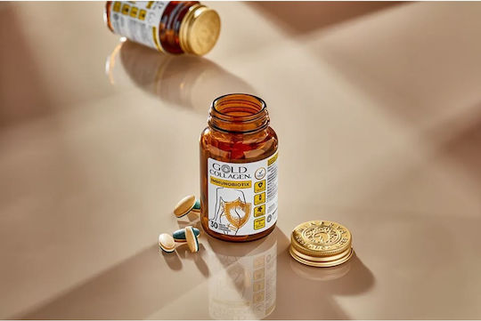 Gold Collagen Immunobiotix με Βιταμίνη C 1 ταμπλέτες 30 κάψουλες Natural