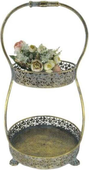 JK Home Decoration Επιδαπέδιο Διακοσμητικό Κήπου Μεταλλικό 30.5x28x54.5cm 30.5x28x54.5εκ. 56890