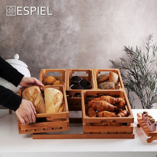 Espiel Decorative Crate Garden Wooden 53cmx32.4cmx11cm 3pcs KOP204