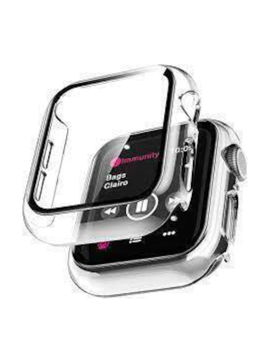 Пластмасов Калъф със Стъкло в Прозрачен цвят за Apple Watch 49 мм Пластмасов Калъф със Стъкло в Прозрачен цвят за Apple Watch 49 мм