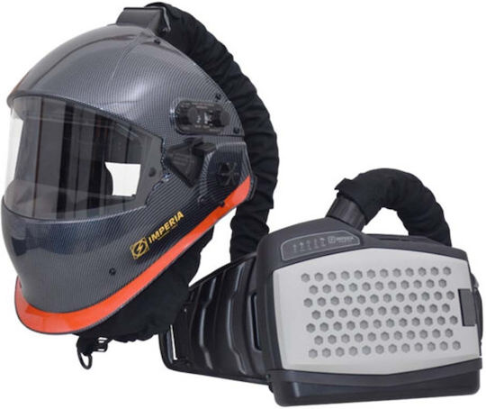 Imperia Electronic Welding Helmet Optical Field 65x270mm with Active Air Filter Gray