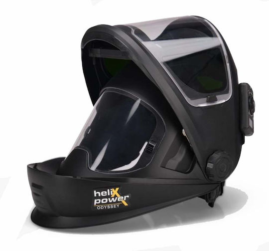 Helix Welding Helmet with 116x81mm Visual Field Black