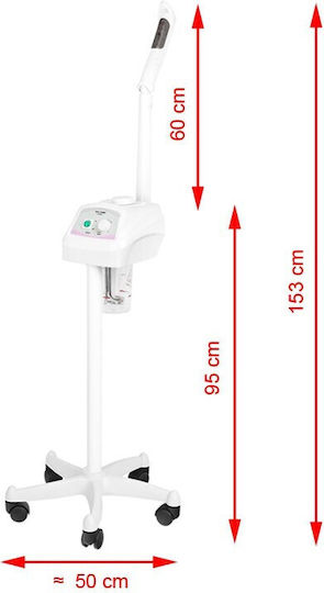 Salon Tech Η1107 Vaper Care Device for Face Wheeled with Power 800W 5.2kg