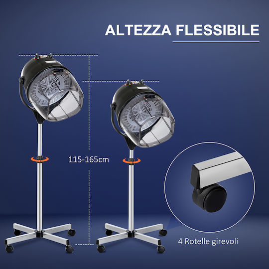 HomCom Cască de coafură cu Putere 1180W