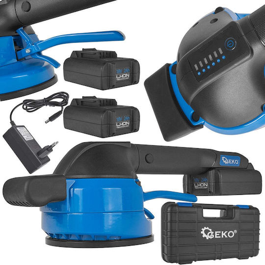 Cordless Vibrating Tile Ceramic Grout Vacuum 120 Mm 18 V Maximum Capacity 50 Kg Geko G80672