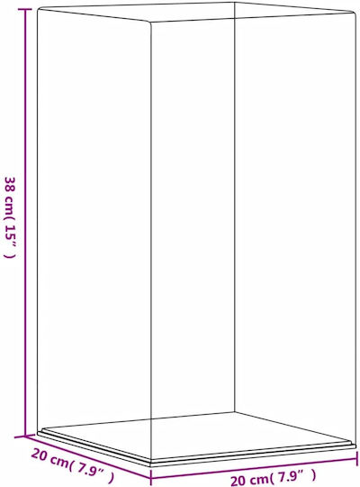 vidaXL Stand de Expunere a Produselor L20xA20xÎ38cm