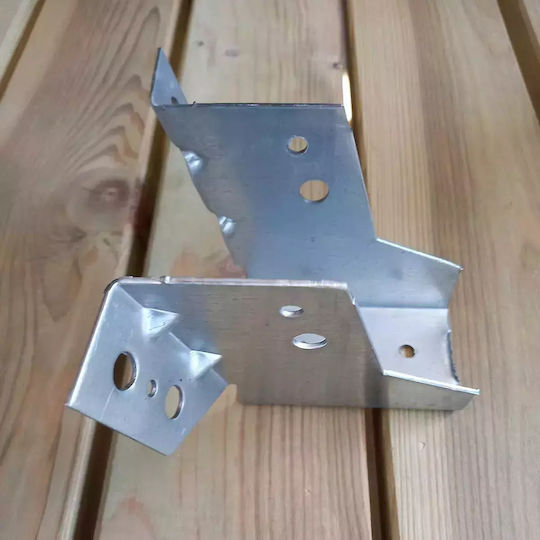 Showood Beam Shoe for Pergola Νο 8 made of Metal 8x8cm 1pcs with 22% Slope