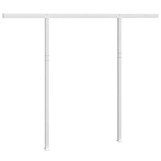 vidaXL Στύλοι Τέντας 300x245cm Λευκοί