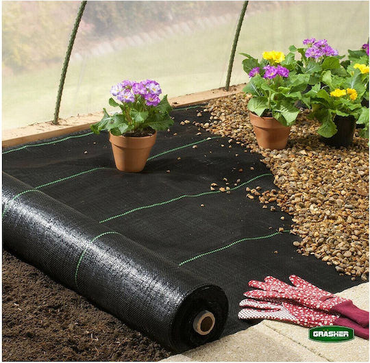 Grasher 100995 Ground Cover Fabric 95gr/m² 2x50m Black