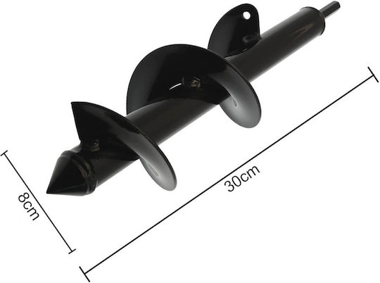 Spiral Drill Head Garden 25x8 Cm 14242-09-1 Post Hole Borer KLN-14242-09-1