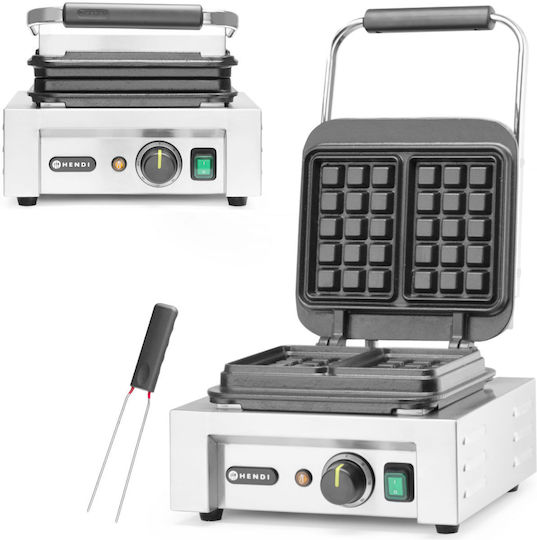 Hendi Brussels Commercial Square Waffle Maker 212127