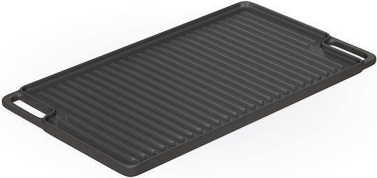 Thermogatz Baking Plate Double Sided with Cast Iron Flat & Grill Surface No 7 46x26cm