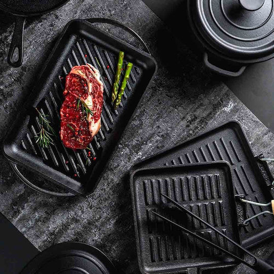 Muhler Tika Non-Stick Baking Plate Cast Iron 31.8x25.5x2.5cm