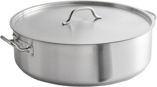 GTSA Inoxidabil Cuptor olandez Cu Capacitatea 35.5lt cu Diametru 50cm și Înălțime 18cm.