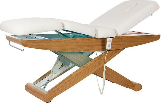 Weelko Cyx Bett Massage und Physiotherapie Weiß aus Holz 199x76cm.