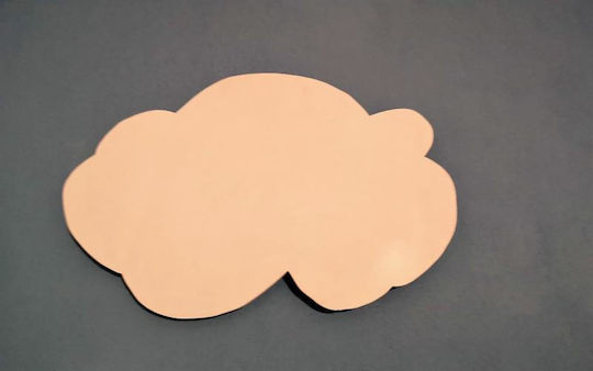 Wooden Wall-Mounted Light-Up Clouds