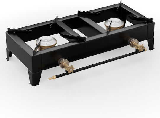 Thermogatz Express 20BL Flüssiggas-Kocher Doppel 34kW 72x32x17cm