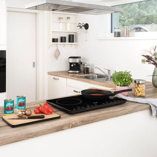 First Austria Fa50953 Electric Inductive Commercial Countertop Burner Double 2kW 64x42x8cm