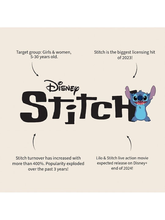 Vadobag Lilo Stitch Ghiozdan De Școală Primară Roz 26 x 3 x 32 cm