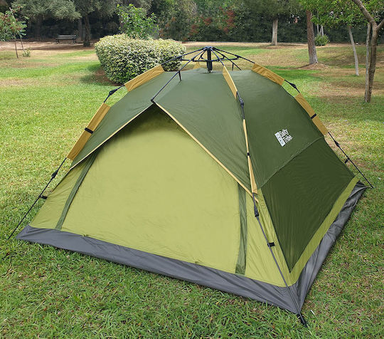 Salty Tribe TEQUESTA Αυτόματη Σκηνή Camping Igloo Πράσινη 3 Εποχών για 3 Άτομα 210x210x135εκ.