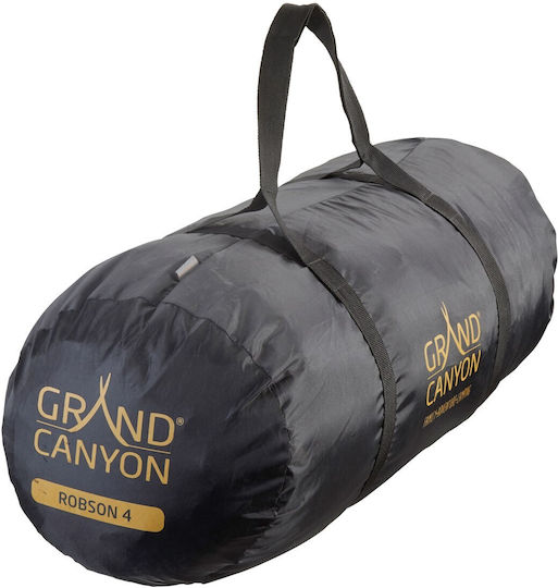 Grand Canyon Robson 4 Къмпинг Сцена Тунел Синя с Двойна Плат 4 Сезона за 4 Човека 420x290x170см