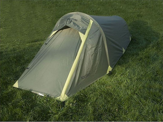 Rockland Soloist Camping Tent Tunnel Mountaineering Green with Double Cloth 4 Seasons for 1 Person Waterproof 3000mm 275x80x75cm