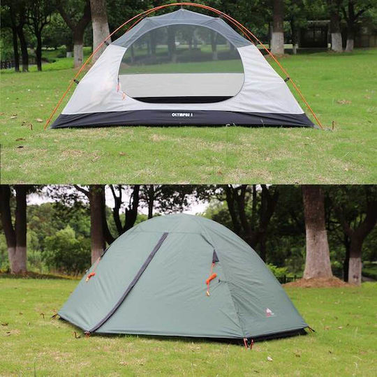 AlpinPro Olympus 1 Χειμερινή Σκηνή Camping Πράσινη με Διπλό Πανί για 2 Άτομα