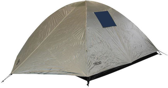 Panda Trend Ii Summer Camping Igloo Tent White with Double Cloth for 4 People 210x240x170cm