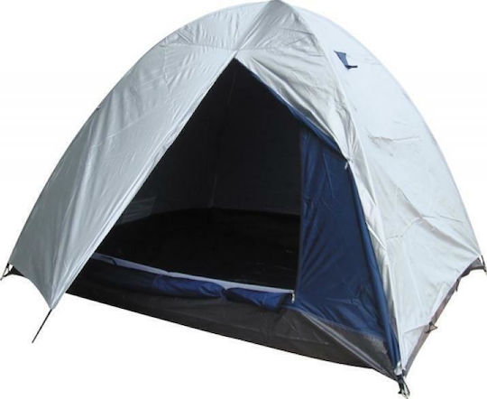 Panda Trend Ii Summer Camping Igloo Tent White with Double Cloth for 4 People 210x240x170cm