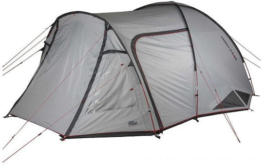 High Peak Amora 5.0 Campingzelt Tunnel Gray mit Doppeltuch 4 Jahreszeiten für 5 Personen 500x280x180cm