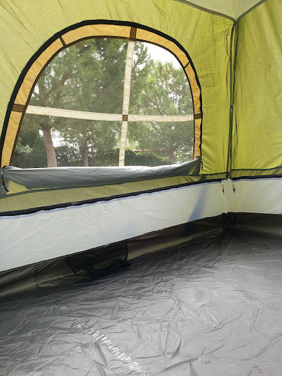 Salty Tribe Seminole 4 Automatic Camping Tent Igloo Green with Double Cloth 4 Seasons for 4 People 240x210x175cm