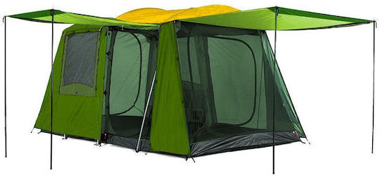 Salty Tribe CALUSA Campingzelt Hütte Grün 3 Jahreszeiten für 6 Personen 360x220x180cm