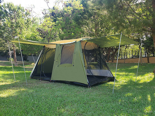 Salty Tribe CALUSA Campingzelt Hütte Grün 3 Jahreszeiten für 6 Personen 360x220x180cm