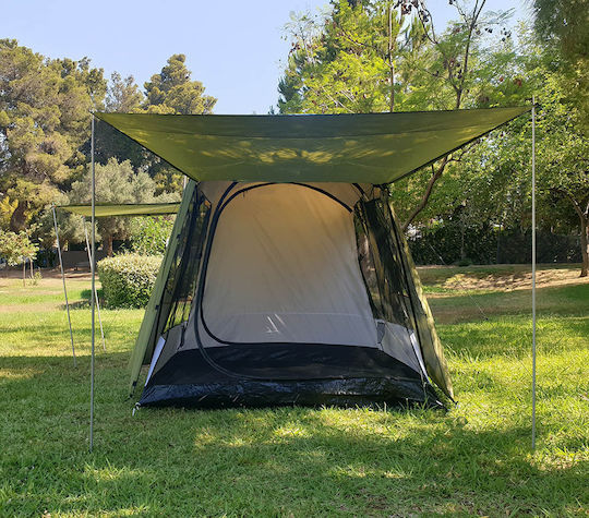 Salty Tribe CALUSA Campingzelt Hütte Grün 3 Jahreszeiten für 6 Personen 360x220x180cm