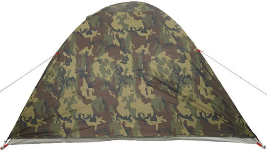 vidaXL Σκηνή Camping Igloo Πράσινη για 3 Άτομα 270x205x125εκ.