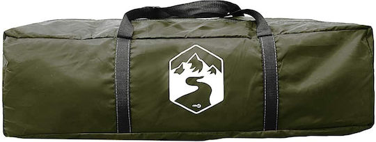 vidaXL Tipi Campingzelt Khaki für 6 Personen 486x486x280cm