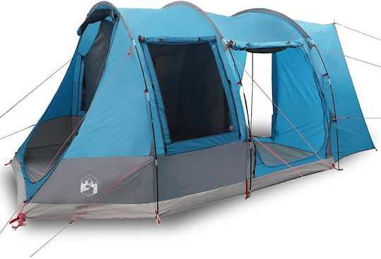 vidaXL Summer Camping Tunnel Car Tent Blue for 2 People 470x332x216cm