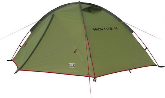 High Peak Woodpecker 3 LW Camping Tent Igloo Mountaineering Green with Double Cloth 4 Seasons for 3 People Waterproof 3000mm 220x190x110cm