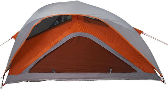 vidaXL Camping Tent Igloo Grey with Double Cloth for 1 Person 213x84x100cm