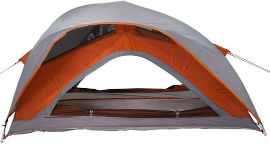 vidaXL Camping Tent Igloo Grey with Double Cloth for 1 Person 213x84x100cm