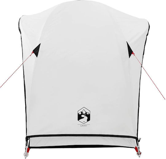 vidaXL Σκηνή Camping Igloo Λευκή για 1 Άτομο 213x84x100εκ. Ύφασμα Συσκότισης