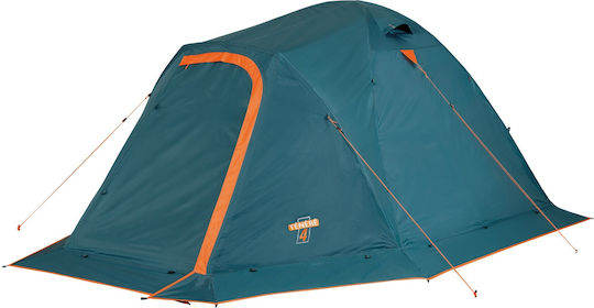 Ferrino Tenere 4 Camping Tent Igloo Blue with Double Cloth 3 Seasons for 4 People 360x240x180cm