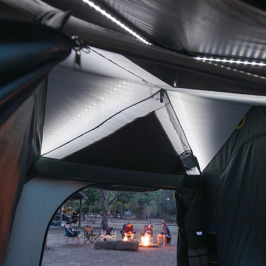 OZtrail Fast Frame Lumos Automatic Camping Tent Grey with Double Cloth 3 Seasons for 6 People 505x280x195cm